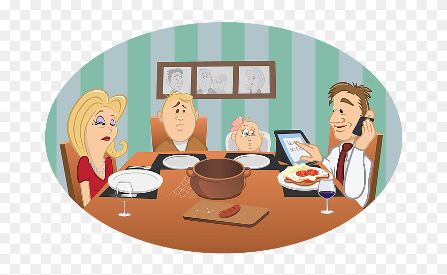 Sad Dinner Table Clipart