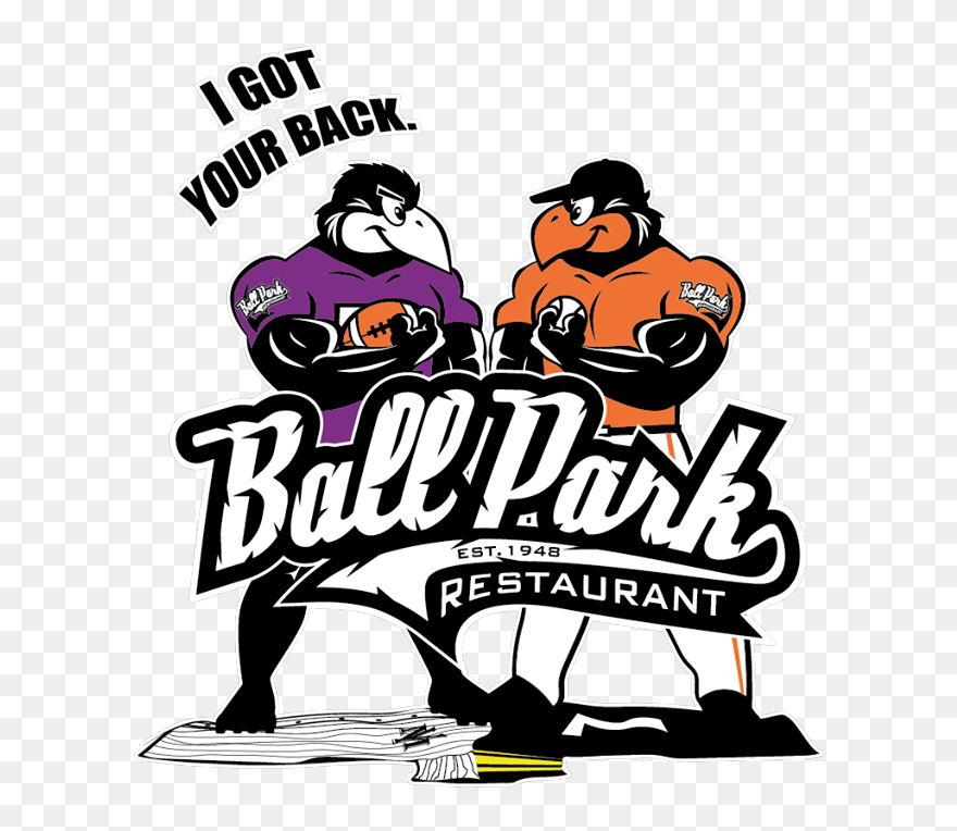 Ball Park Restaurant - Cartoon Clipart