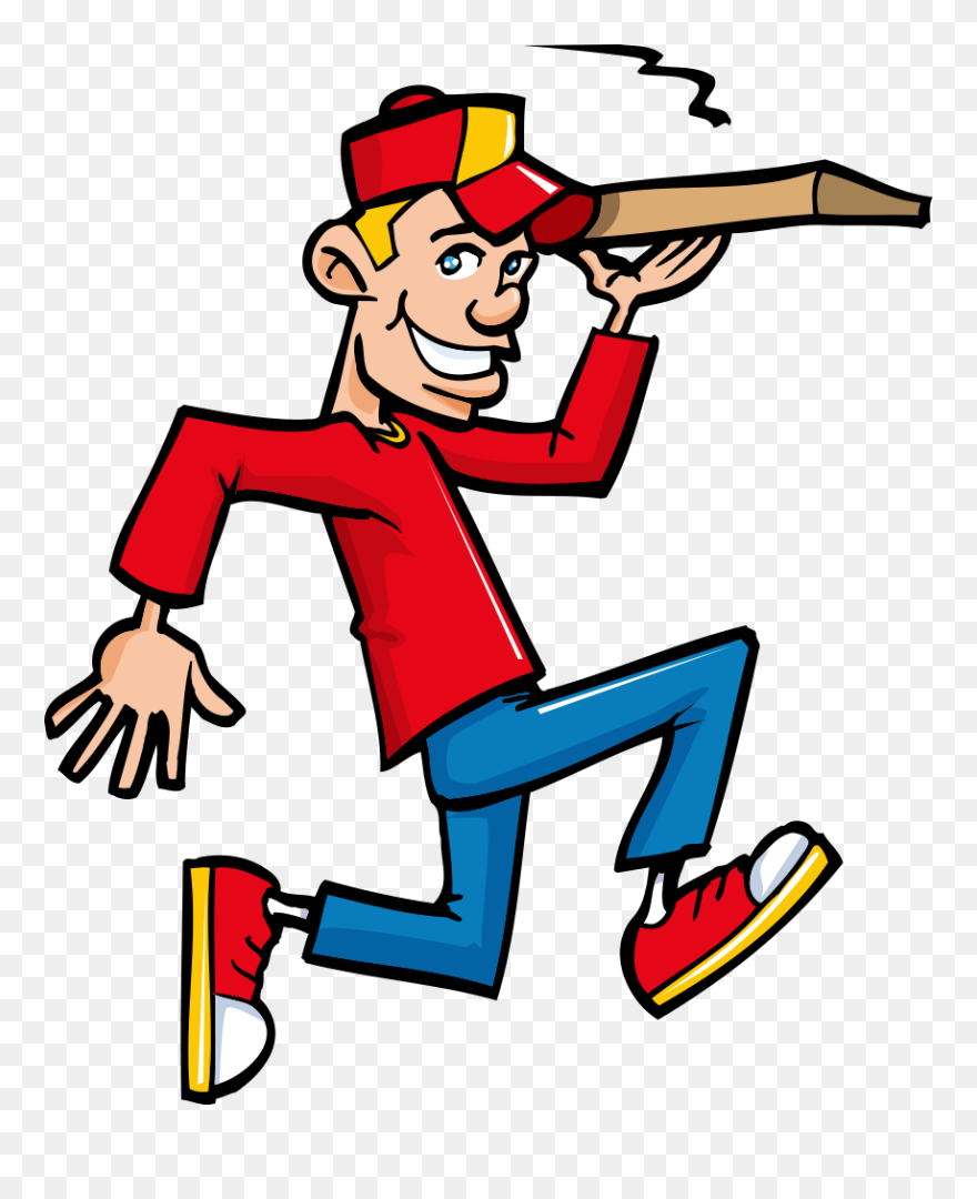 Transparent Pizza Man Png - Pizza Delivery Boy Png Clipart