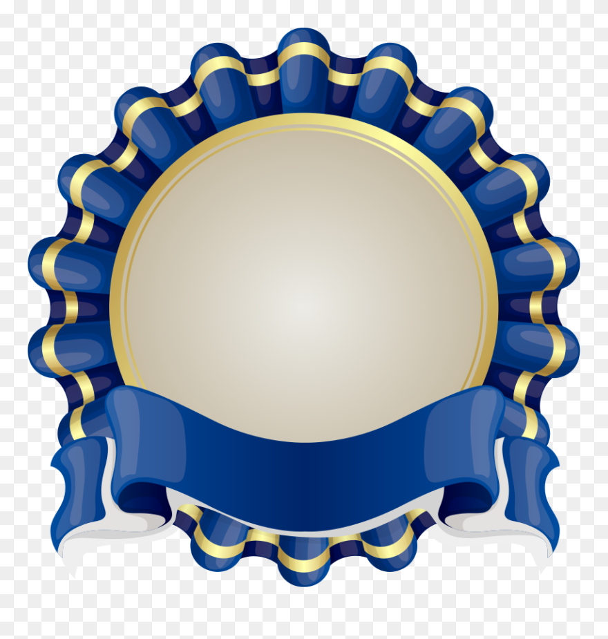 Transparent Banner Ribbon Vector Png - Blue Round Ribbon Vector Clipart