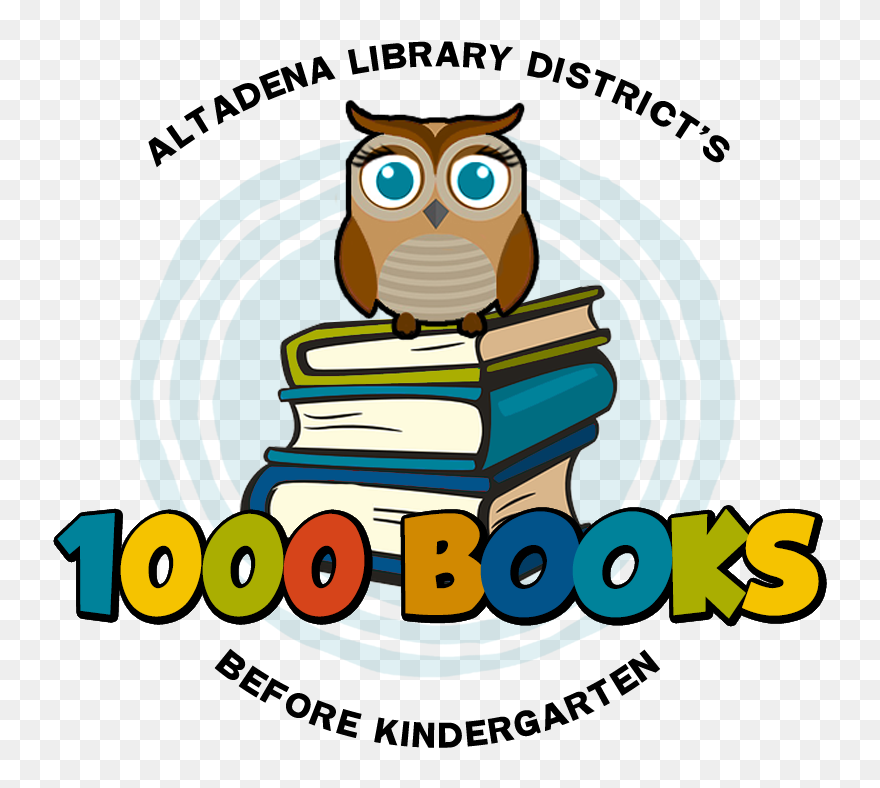 1000 Books Before Kindergarten Logo With A Stack Of Clipart