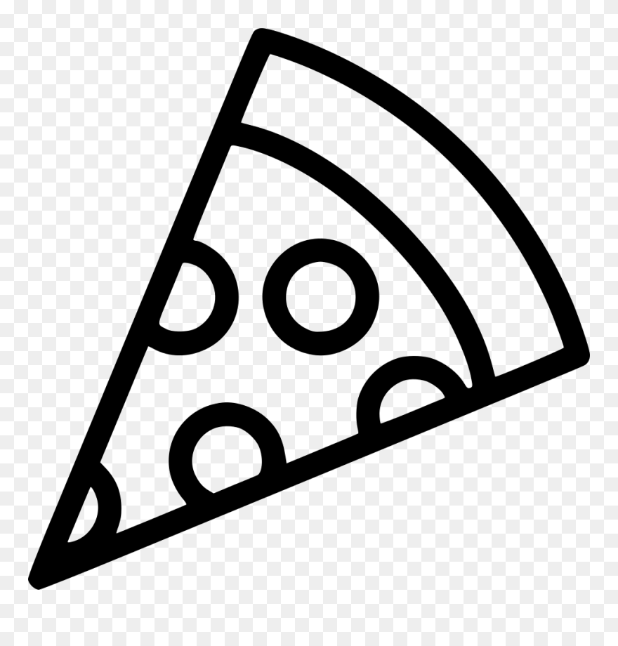 Pizza Slice - Pizza Icon Png Clipart