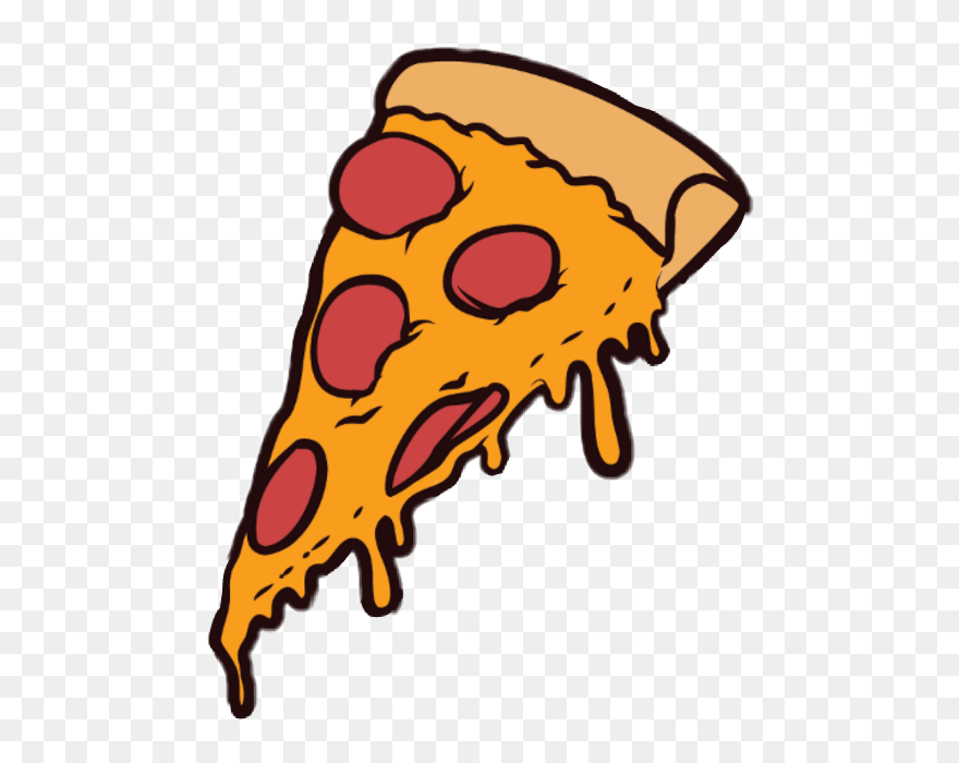 Transparent Tumblr Png Sticker - Pizza Clipart
