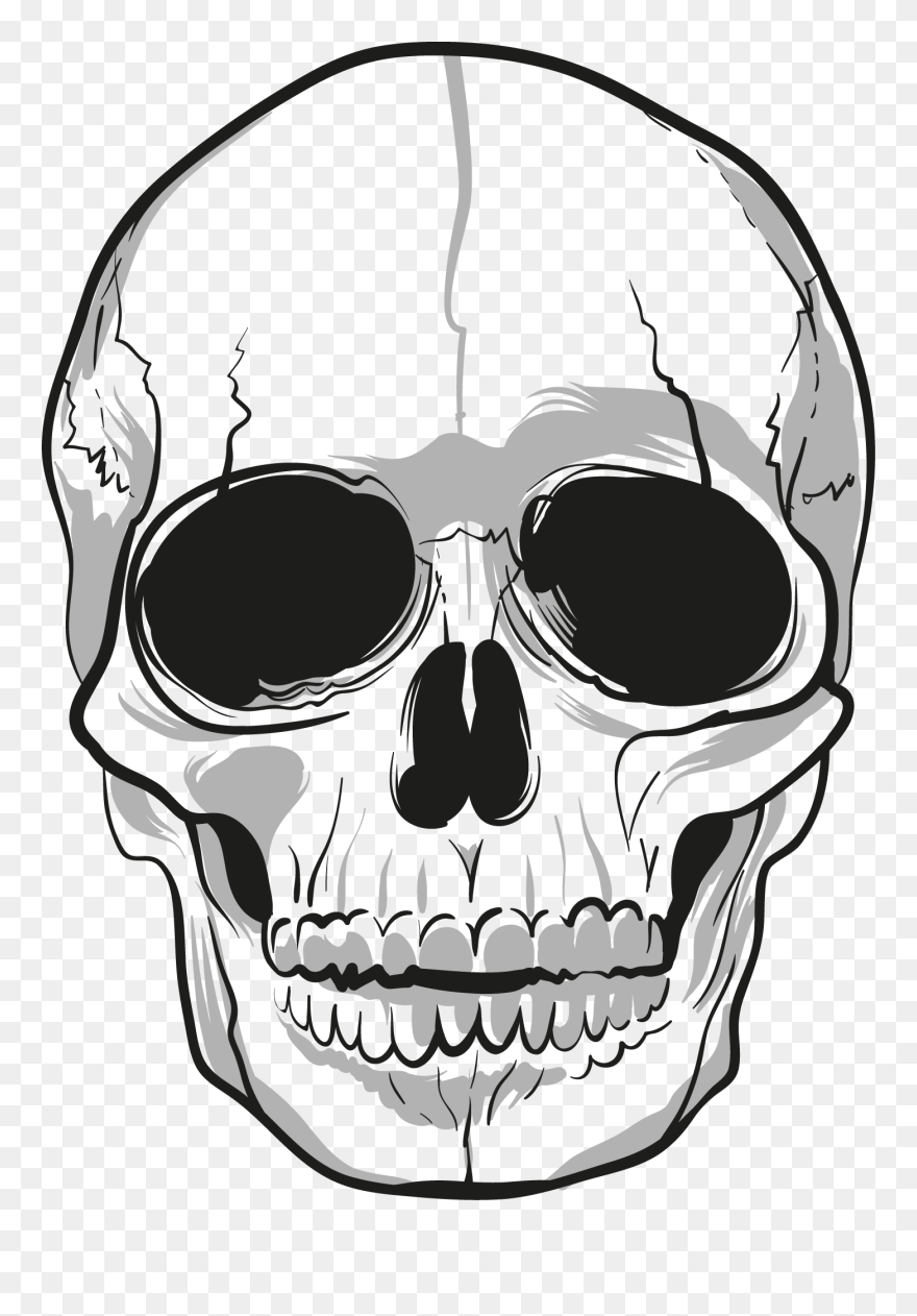 Crazy Skulls Png - Transparent Background Skull Clipart
