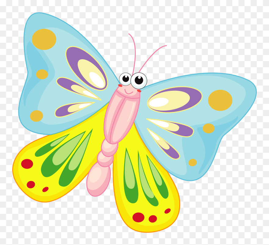 Cute Butterfly Clipart - Png Download