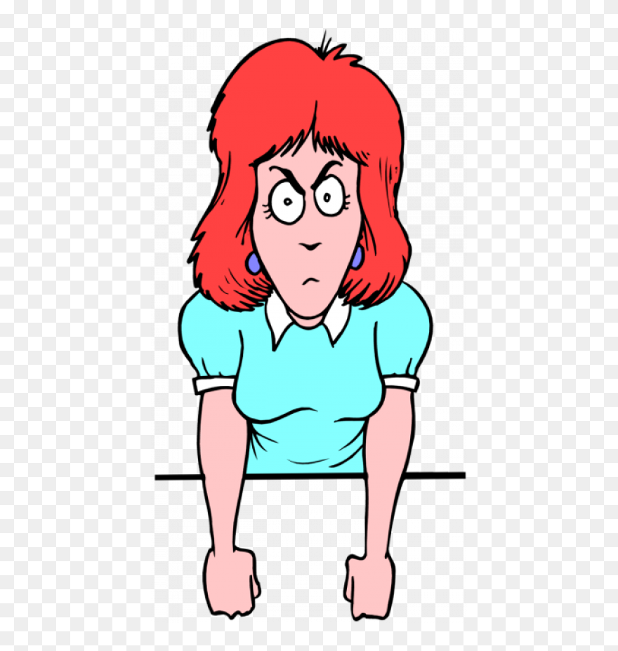 Crazy Woman Clipart Free Png Free Library Free Angry - Clipart Angry Woman Transparent Png