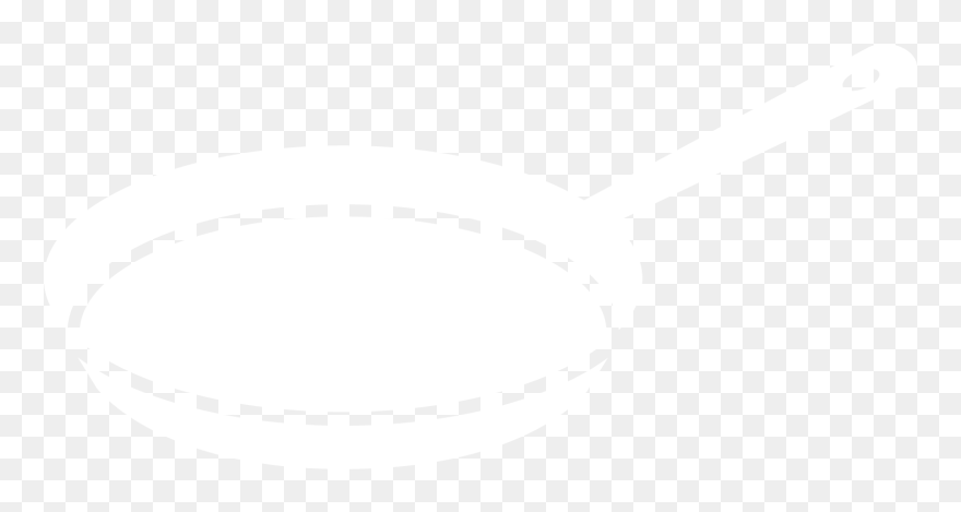 White Menu Icon Of Cast Iron Skillet That Links To Clipart