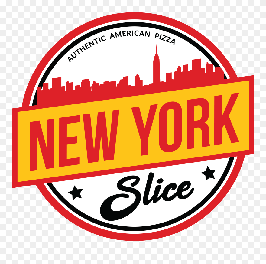 New York Slice Pizza Logo Clipart