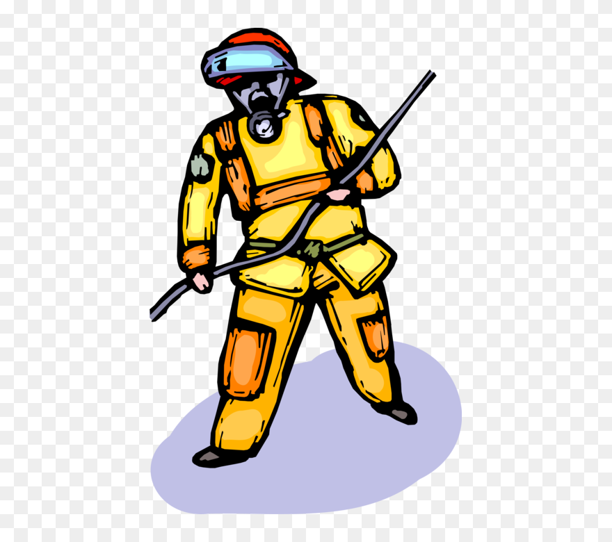 Fireman At Ground Zero - Fire Prevention Png Character Clipart