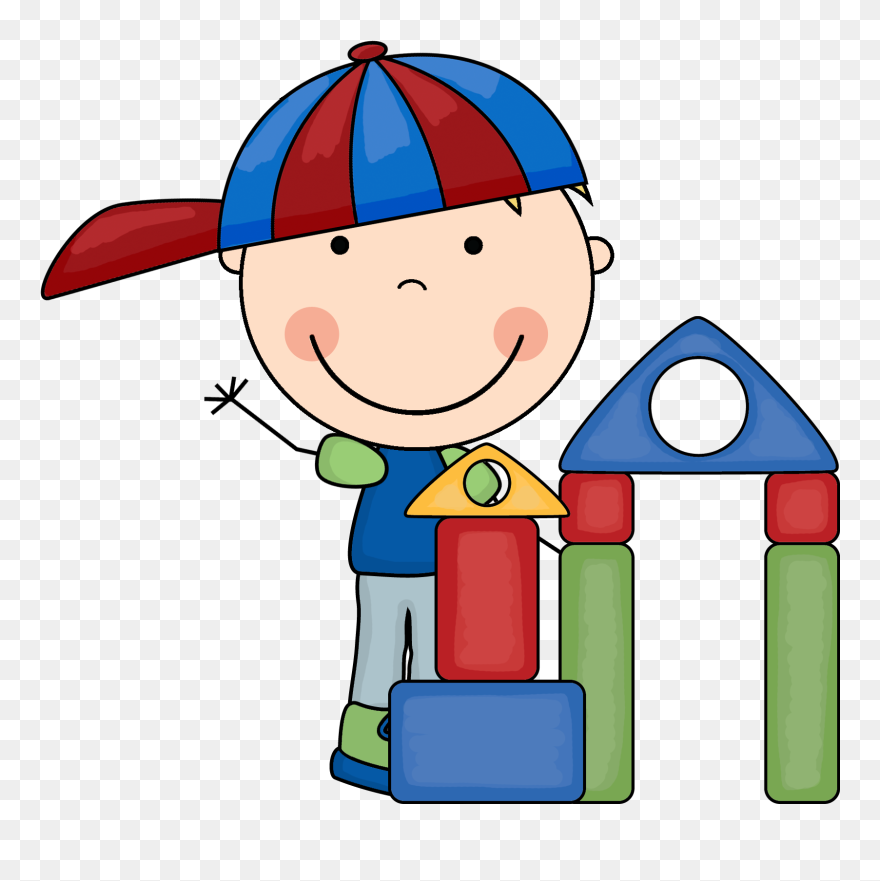 School Centers Clipart Svg Free Stock Blocks Clipart - Child Building Blocks Clipart - Png Download
