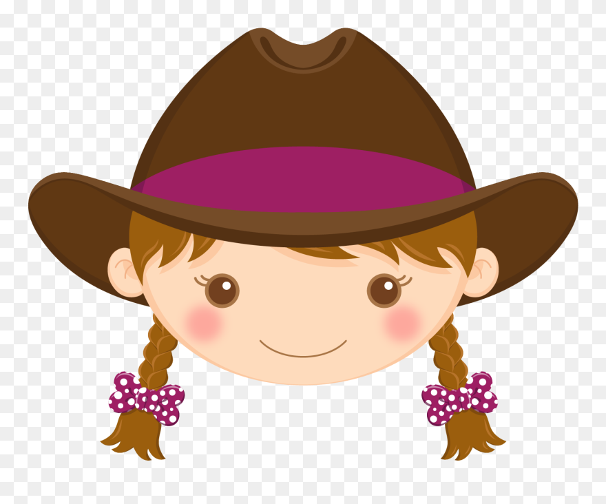 Dibujo De Niñas Vaqueras Clipart