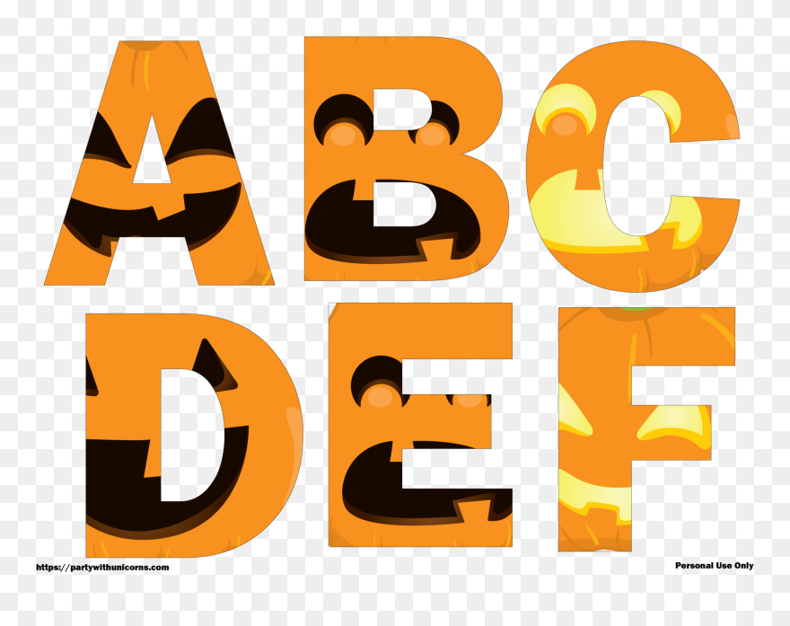 Transparent Superhero Alphabet Clipart - Free Printable Halloween Alphabet Letters - Png Download