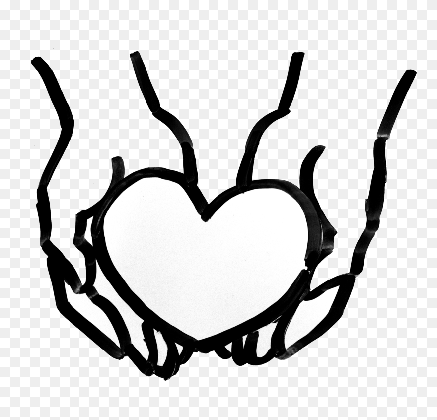 Hands Holding A Heart Clip Art - Png Download
