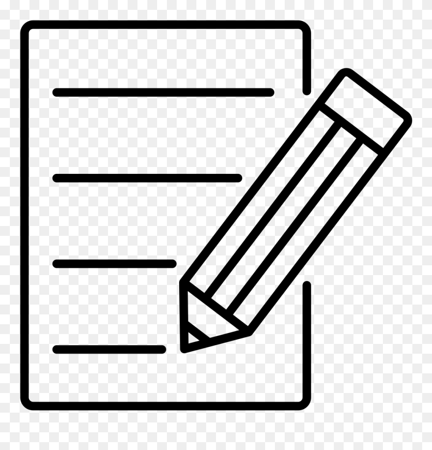 Clip Art Pencil And Paper - Png Download