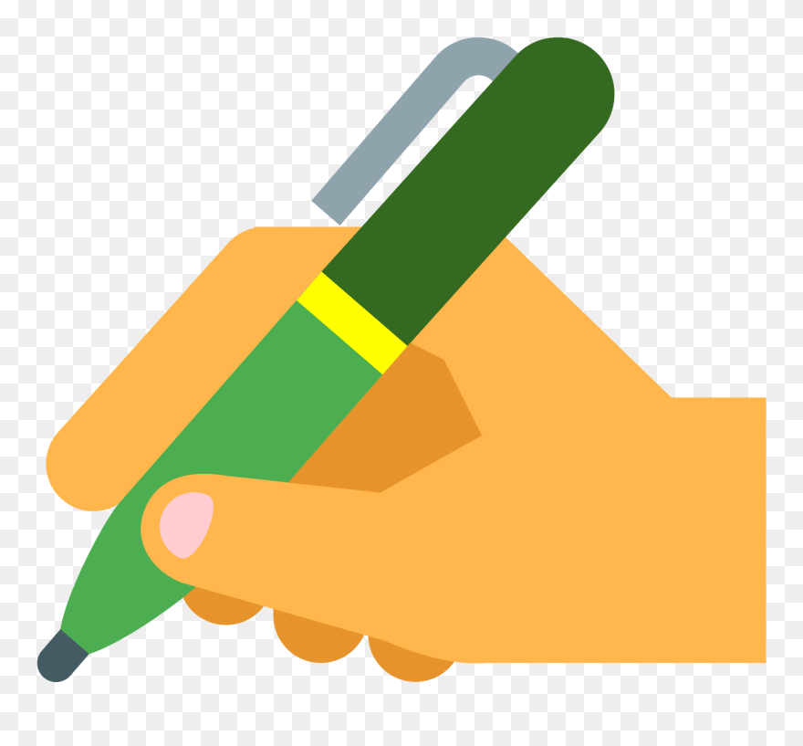 Writing Png - Hand With Pen Vector Png Clipart