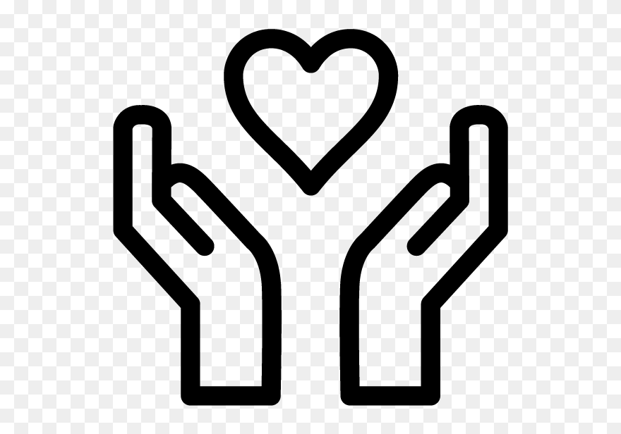 Hands Holding Heart" - Safety And Love Clipart