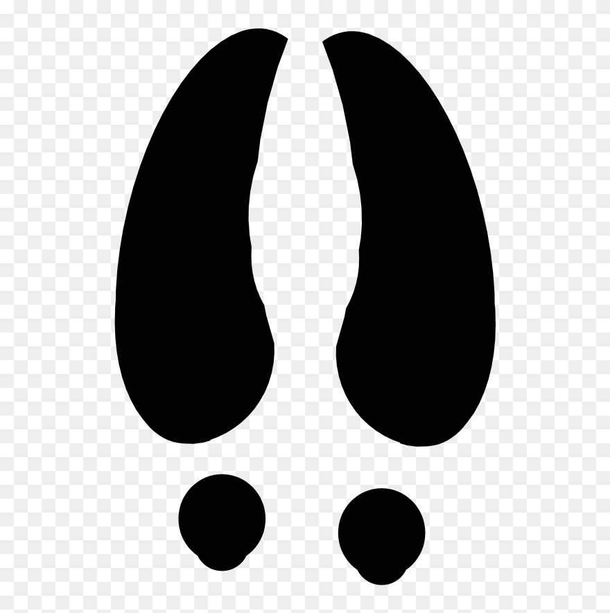 White-tailed Deer Moose Animal Track Clip Art - Deer Footprint Png Transparent Png