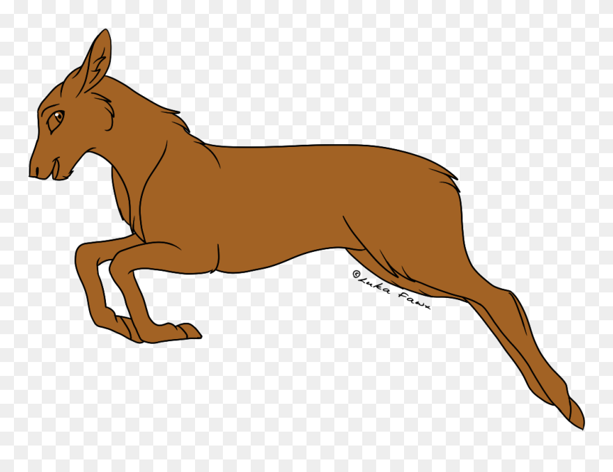 Transparent Reindeer Ears Png - Anthro Deer Base F2u Clipart