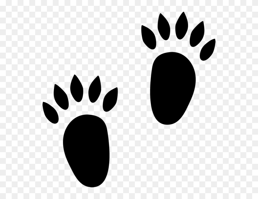 Marten Tracks Rubber Stamp - Seattle Art Museum Clipart