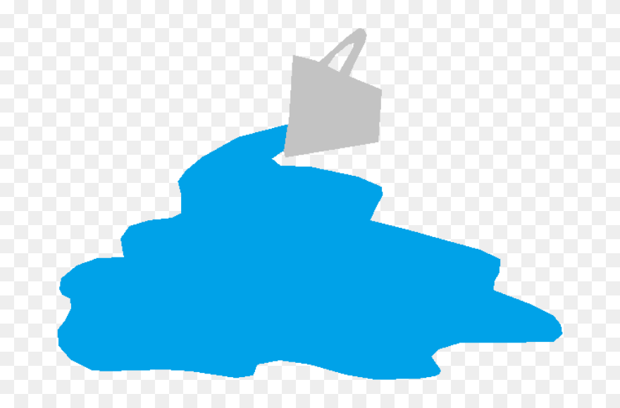 Clipart - Water Bucket Silhouette - Png Download