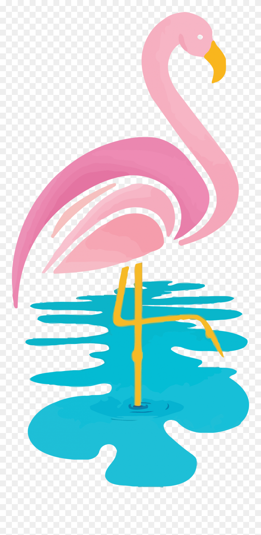 Flamingo Paintings For Kids Room Clipart