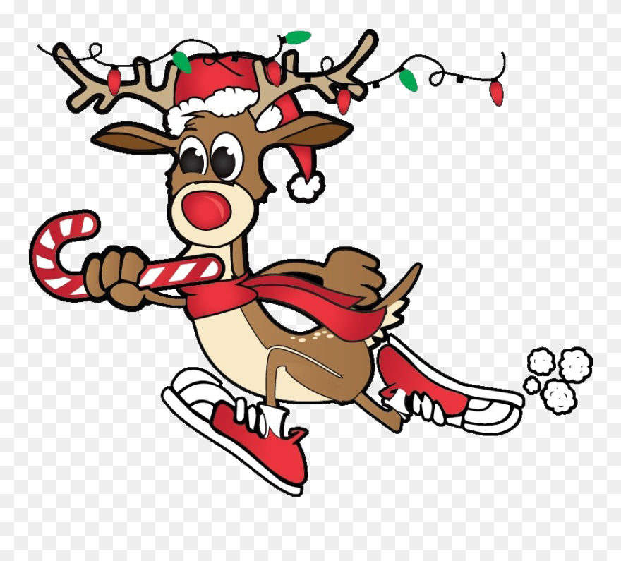 Rudolph Running Png Hd - Run Run Rudolph Clipart