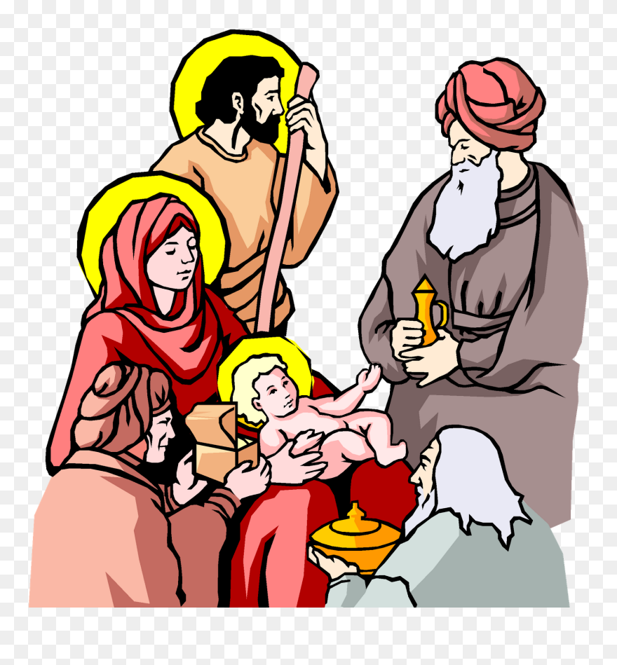 Christmas Jesus Clipart - Nativity Scene Clipart - Png Download