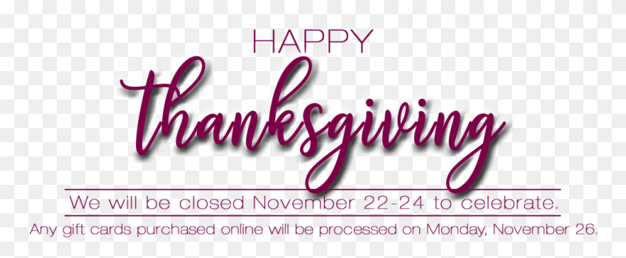 Thanksgiving Banner - Calligraphy Clipart