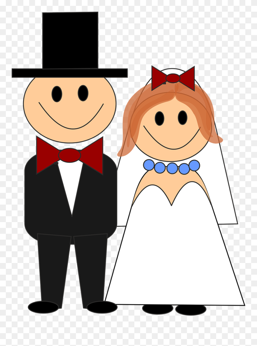 Wedding Bride And Groom Bride - Bride And Groom Comics Clipart