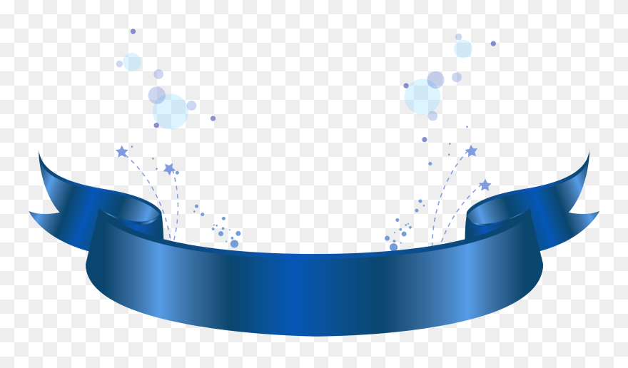 Light Blue Clipart Banner - Blue Ribbon Label Png Transparent Png