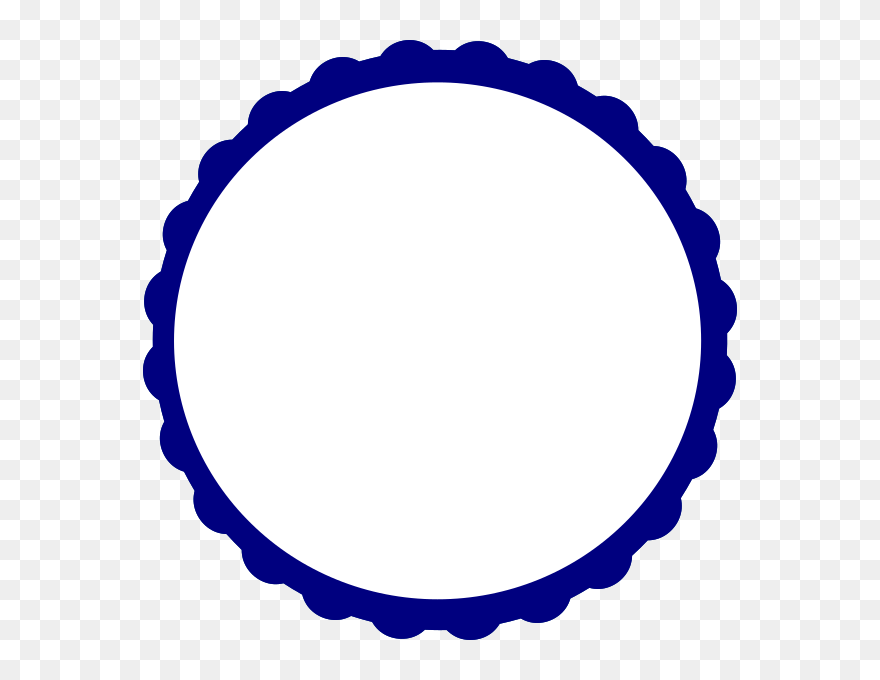 Blue Circle Border Clipart - Png Download