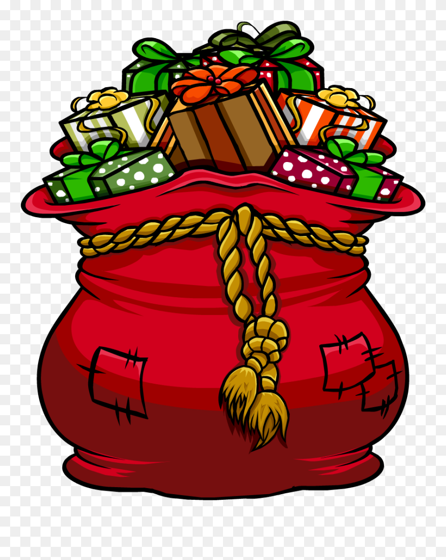 Santa Bag Clipart - Christmas Toy Drive Clipart - Png Download