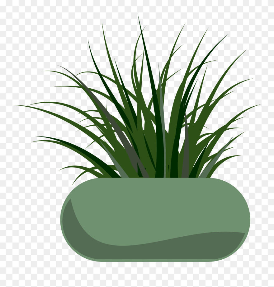 Potted Grass Svg Clip Arts - Grass Clip Art - Png Download