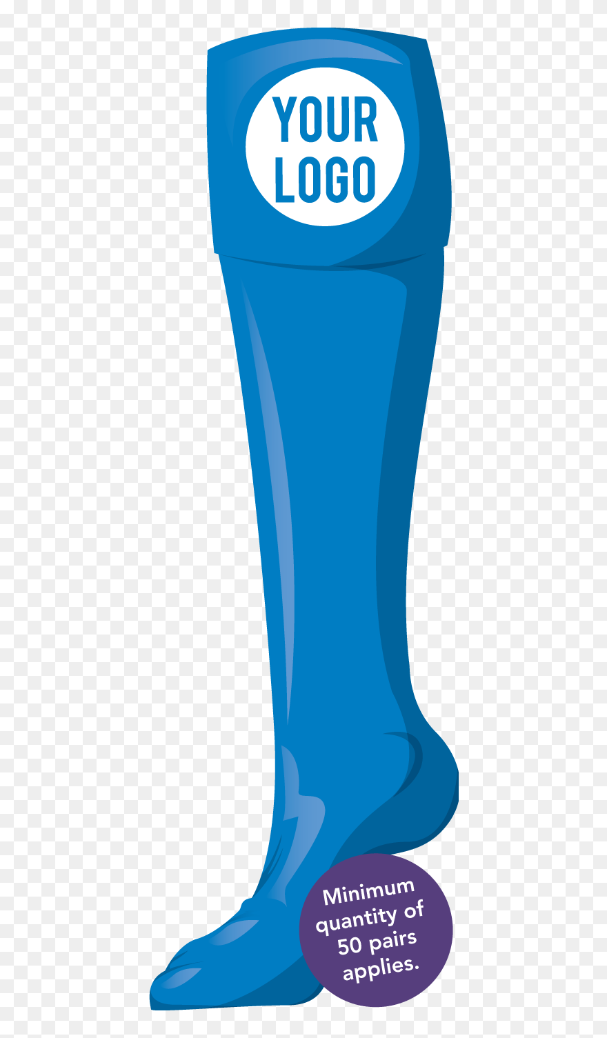 Plain Custom Hockey Socks With Logo - Call Us Today Clipart