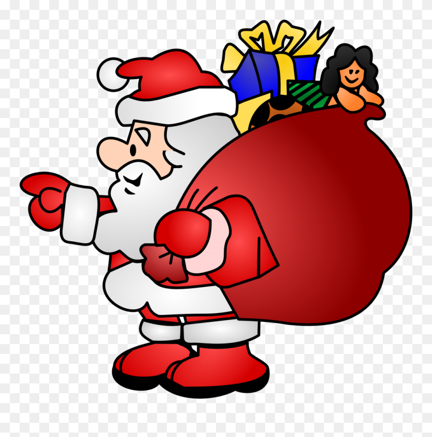 Santa Claus Clip Art - Animated Santa - Png Download