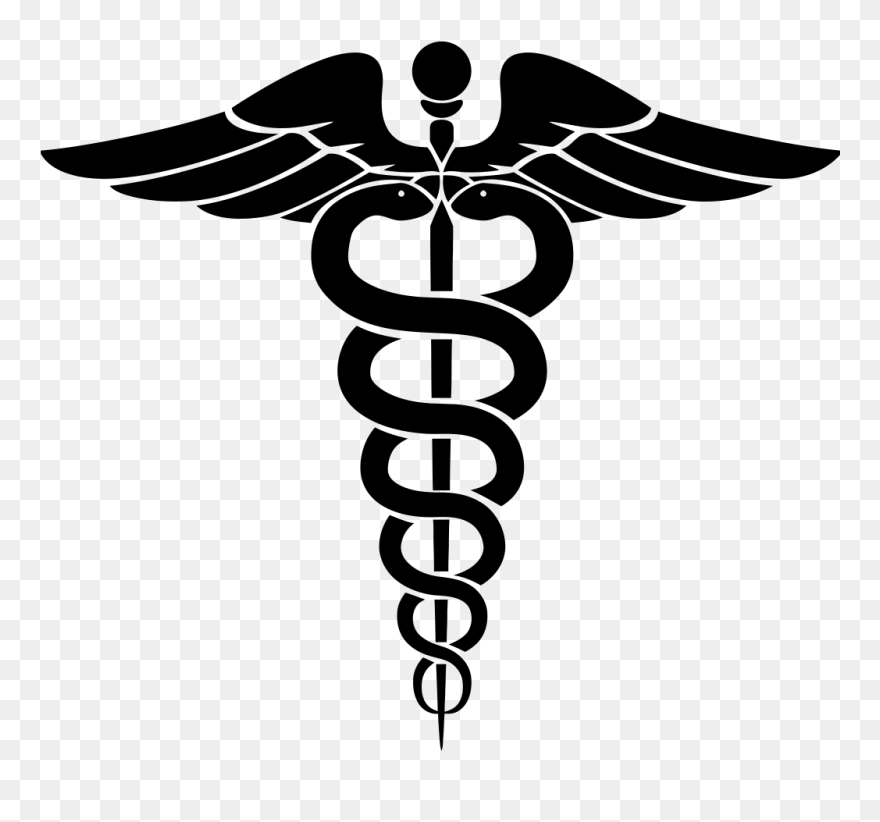 Staff Of Hermes Caduceus As A Symbol Of Medicine Clip - Medical Symbol - Png Download