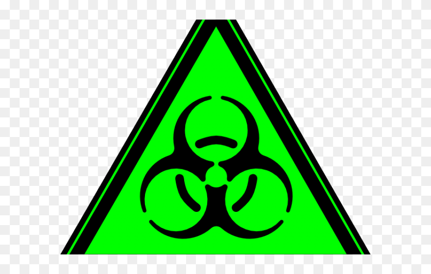 Biohazard Symbol Clipart Green - Toxic Sign Png Transparent Png