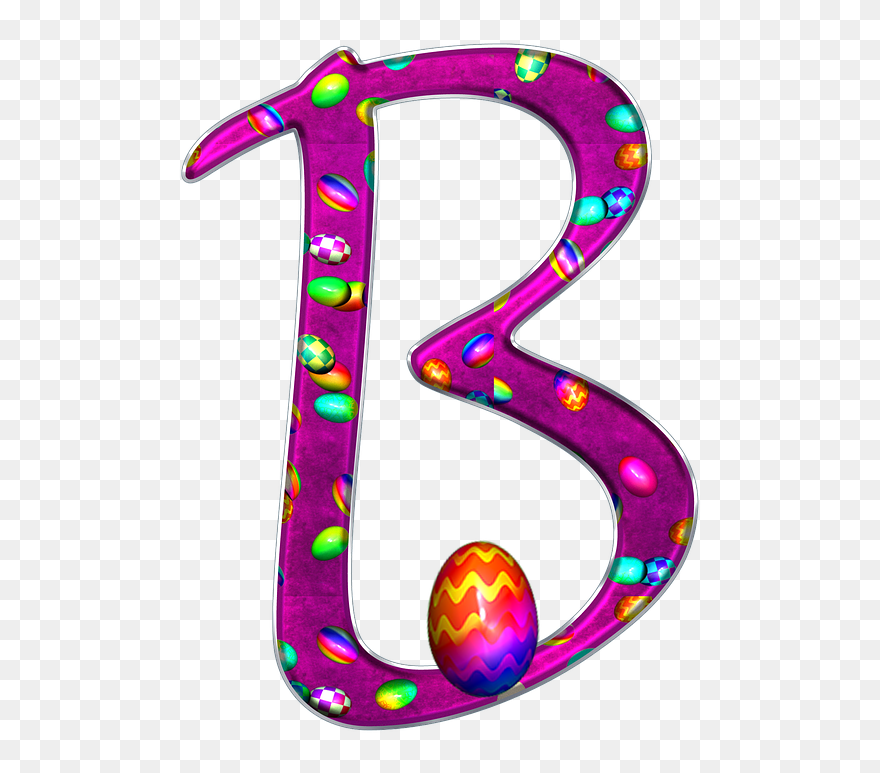 Transparent Easter Background Png - Easter Initials Letters Clipart