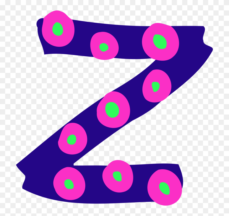 Pink,purple,line - Clip Art Alphabet Letter Z - Png Download