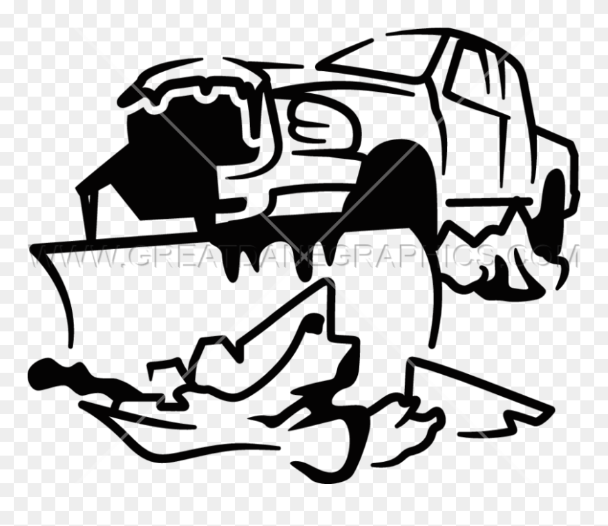 Snowplow Plough Clip Art - Snow Plow Graphics - Png Download