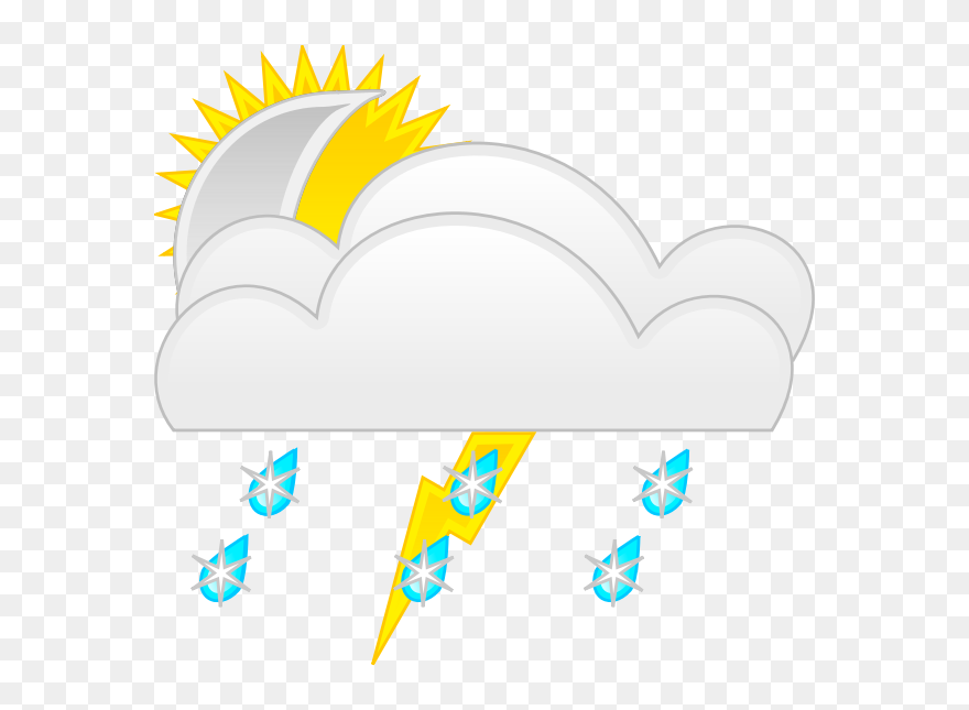 Vector Graphics Of Weather Forecast Color Symbol For - Weather Clip Art - Png Download