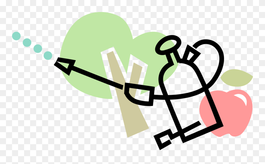 Vector Illustration Of Insect Bug Pesticide Spray With - Graphic Design Clipart