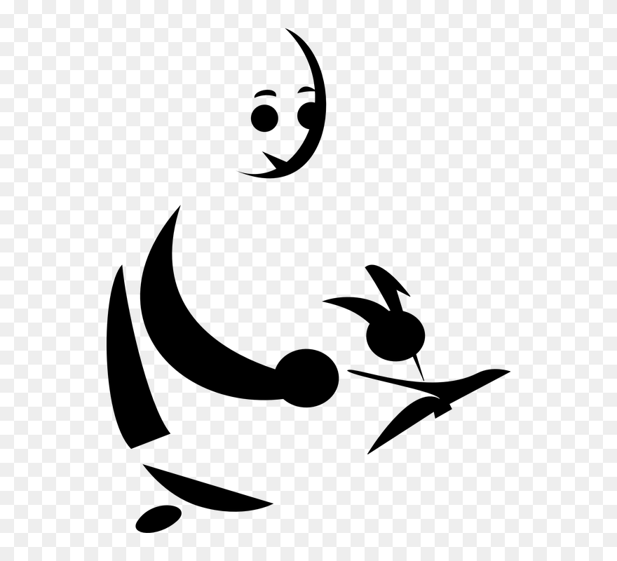 Transparent Person Working Clipart - Writer Line Art - Png Download