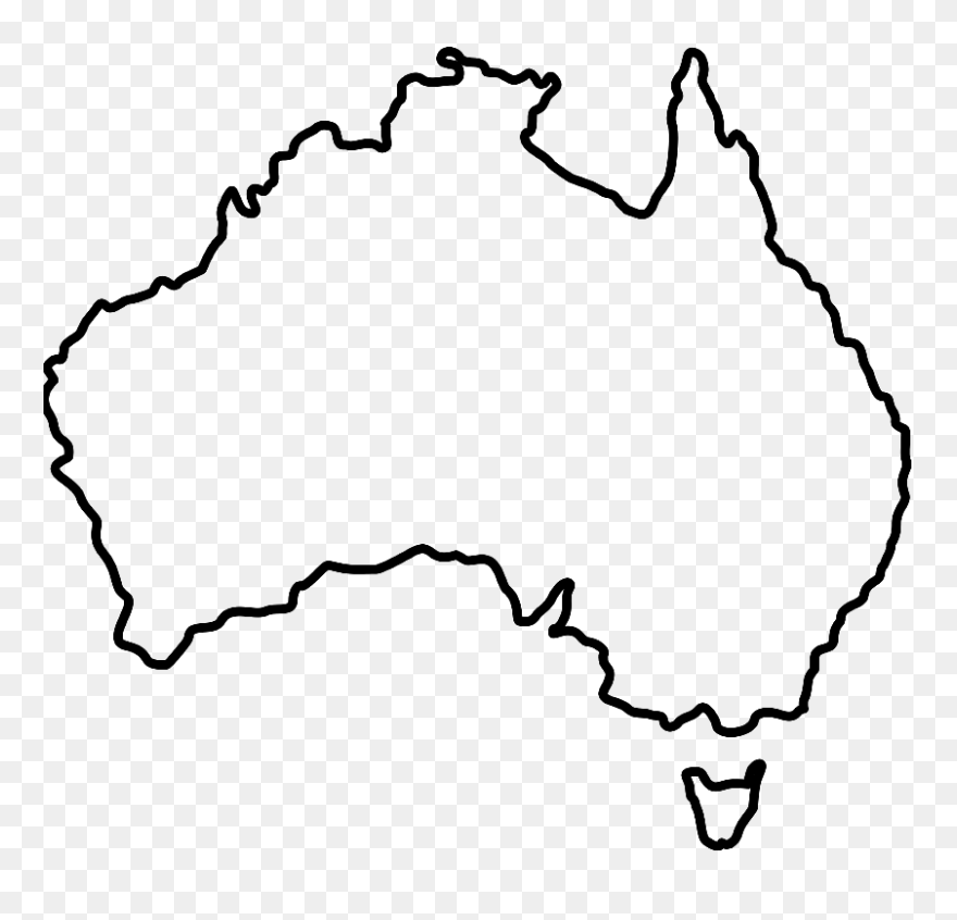 Cloudvault - Transparent Australia Outline Clipart