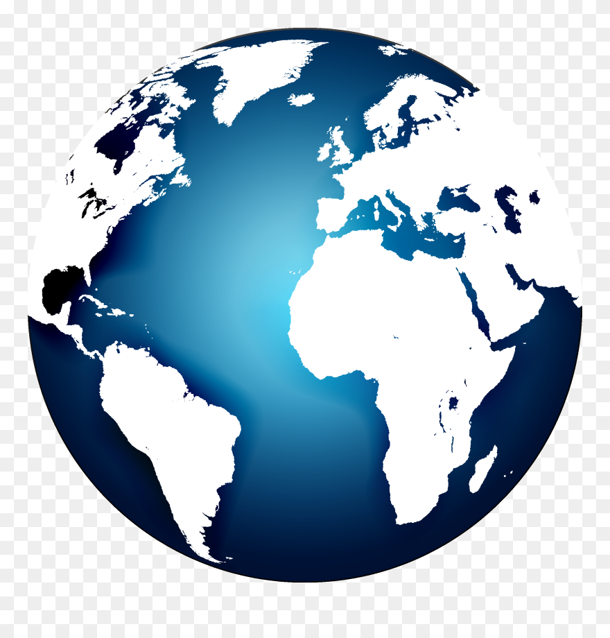 Globe World Map - Transparent Globe Png Clipart