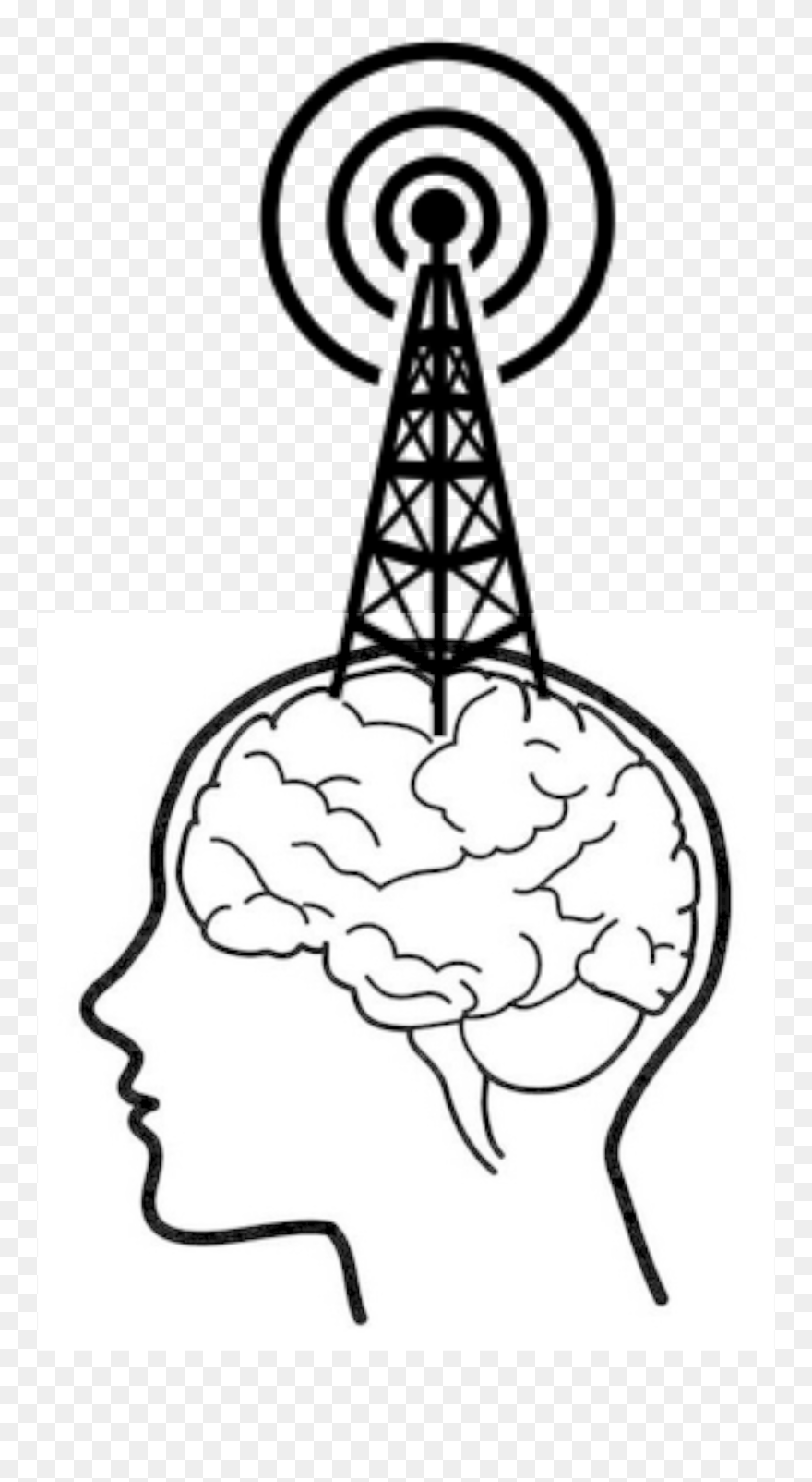 Bradio - Human Brain Drawing Easy Clipart