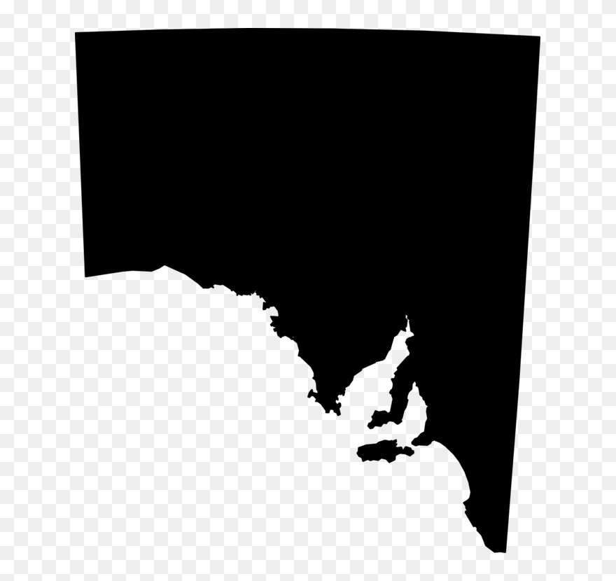 Photography - South Australia Map Vector Clipart