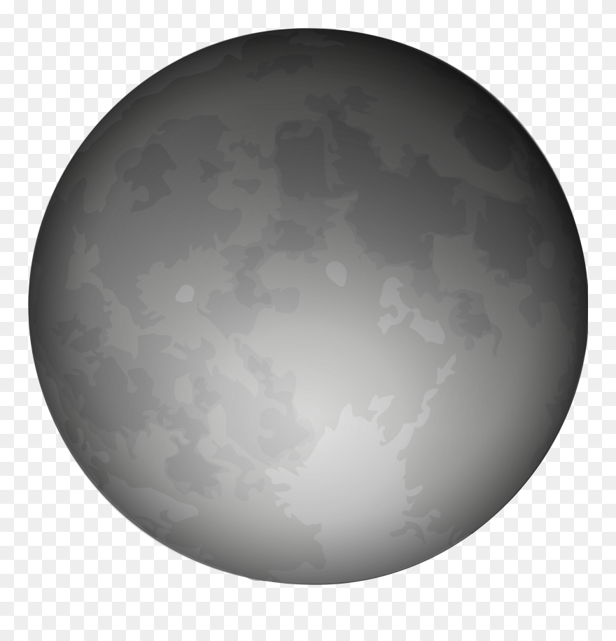 Halloween Full Moon Svg Clip Arts - New Moon Clipart - Png Download