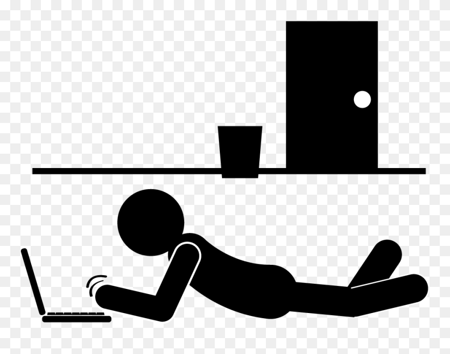 Lying Down - Illustration Clipart