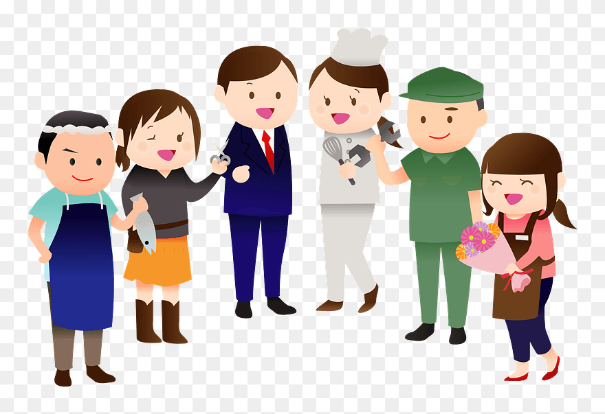 People Job Work Clipart - Cartoon - Png Download